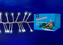 ULD-S0600-400/DTA WARM WHITE IP20 FIRECRACKER Гирлянда светодиодная с контроллером Фейерверк, 6м. 400 светодиодов. Теплый белый свет. Провод прозрачный. ТМ Uniel
