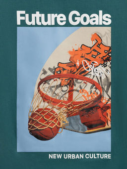 ACOOLA / Футболка детская для мальчиков Basquia темно-зеленый