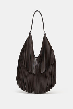 FRINGED TOTE BAG - Zara фото 2