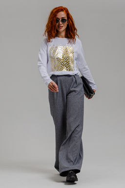 8519/1 Футболка с длинным рукавом женская