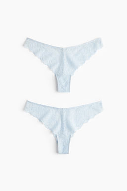 Pack de 2 bragas Brazilian de encaje - H&m фото 4