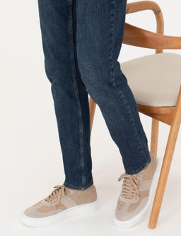 Bej Eva Taban Casual Ayakkab_
