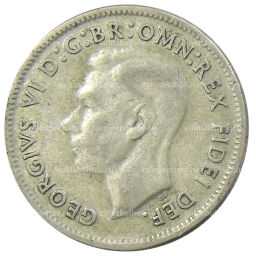 Монета 1 шиллинг 1950 года Австралия