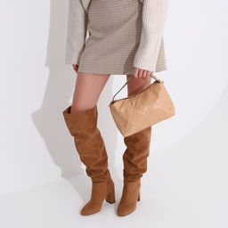 Сумка-багет на молнии, цвет коричневый - Simaland фото 9