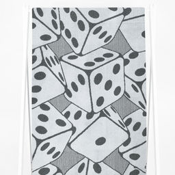 Полотенце махровое 6с102.413ж1 Кости (графит) 81х160см