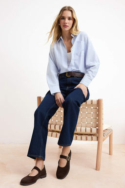 Koyu Kahverengi Hakiki Suet Kad?n Mary Jane Babet TAKSS26BE00029