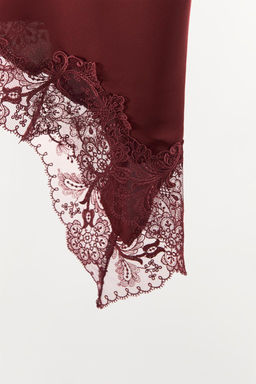 LACE-TRIMMED CAMISOLE TOP - Zara фото 7