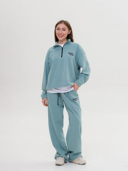 327 Костюм-трансформер с утяжками, мятный - Knitka wear фото 3