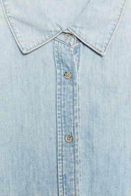 TRF LONG DENIM SHIRT - Zara фото 6