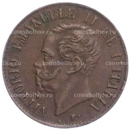 Монета 1 чентезимо 1867 года Италия