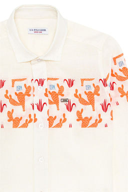 U. S. Polo Assn Оранжевая рубашка с длинным рукавом для мальчика - U.s. polo assn фото 11