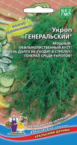 Укроп ГЕНЕРАЛЬСКИЙ  Мощный, обильнолистный сорт! Очень долго не уходит в стрелку! Генерал среди укропов!