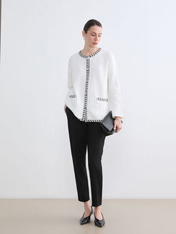 Bisiklet Yaka Dokulu Kad?n H?rka