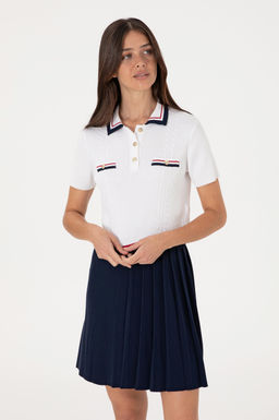 Kad_n Beyaz Kazak Sepette S_rpriz _ndirim - U.s. polo assn фото 3
