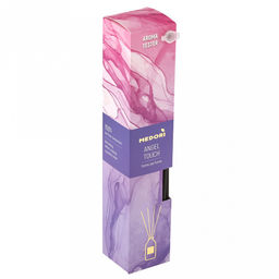 Ароматический диффузор 50мл "Angel Touch" 4х4х21,5см, настольный, стекло, палочки из микрофибры, парфюм, с пробником аромата, в коробке, "Medori" (Россия)