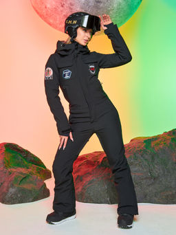 Женский сноубордический горнолыжный комбинезон Alpha Endless Aeternitas 223/2305 BLK - Черный