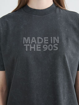 Bisiklet Yaka Ta?l? Kad?n Ti??rt