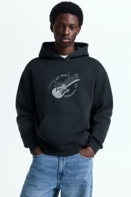 Sudadera estampada con capucha Loose Fit - H&m фото 6