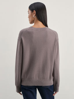 Базовый однотонный джемпер из вискозы / Zarina  фото 5