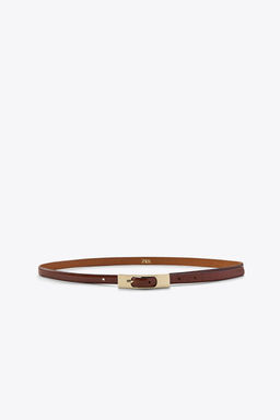 THIN BELT WITH RECTANGULAR BUCKLE - Zara фото 2