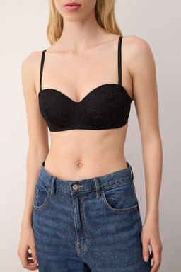 Ten Micro Dantel Detayl? Kapl? Straplez Orme Sutyen THMAW26SU00005 - Trendyolmilla фото 12