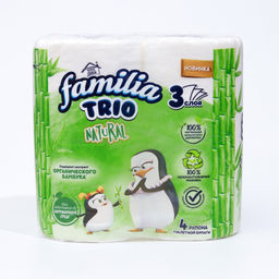 Туалетная бумага FAMILIA TRIO NATURAL 3-сл. (4 шт./упак) 5080970