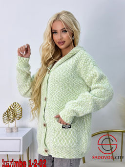 Женский кардиган с капюшоном