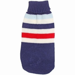 Кофта - свитер для мелких пород собак и кошек "BRO Style", полосочки, цвет синий, р S
