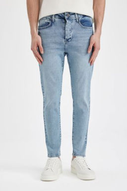 Skinny Crop Fit Dar Rahat Kal?p Normal Bel Ekstra Dar Paca Jean Pantolon