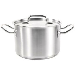 "Professional" Кастрюля из нержавеющей стали 3л д18см, s0,6мм, металлическая крышка, тройное капсулированное дно s3мм, Appetite (Китай)