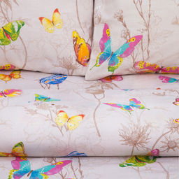 Постельное бельё Этель 1,5 сп., Бабочки, размер 143х215 см, 150х214 см, 70х70 см - 2 шт.  фото 2