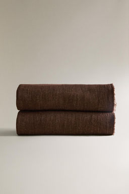 FRINGED LINEN THROW - Zara фото 2