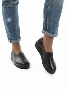 03-5068 BLACK Полуботинки женские (натуральная кожа) - Фабричный китай фото 3