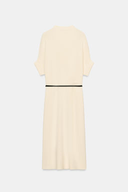 VESTIDO PUNTO CINTUR?N / Crudo - Zara фото 7