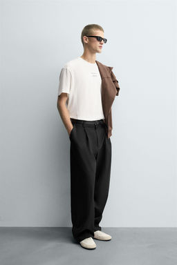 T-SHIRT WITH CONTRAST LABELS - Zara фото 4