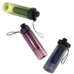 Бутылка спортивная для воды 750мл из пластика (тритан) (тёмный, тёмно-зелёный, бордовый) (2304) /KAM - Kamille фото 2