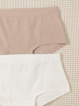 К 1968-2уп/нюдовый беж,сахар набор трусы для дев