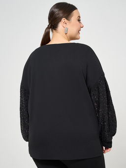 Джемпер 0269-1с черный кристалл