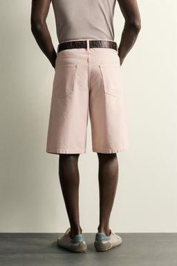 BERMUDA DENIM RELAXED FIT / Rosa - Zara фото 3