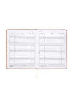 Дневник школьный «Сердечки» 1-11 класс, ляссе, обложка искусственная кожа, персиковый