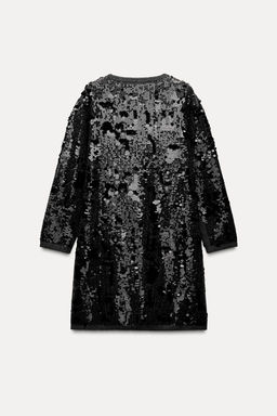 SHORT SEQUINNED KNIT DRESS - Zara фото 7
