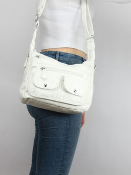 Сумка женская искусственная кожа Guecca-119, 1отд+кар/пер, плеч/ремень, белый SALE 264094 - Adelia фото 9