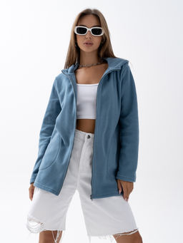 Толстовка флис.арт.673/1-21,серо-голубая - Binita фото 4