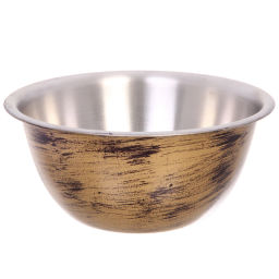 Салатник из нержавеющей стали 0,35л 14*6см цвет Антик