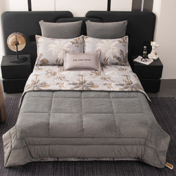 Комплект постельного белья на резинке Сатин Velouria Luxe с Одеялом VLR009 - Ситрейд фото 2