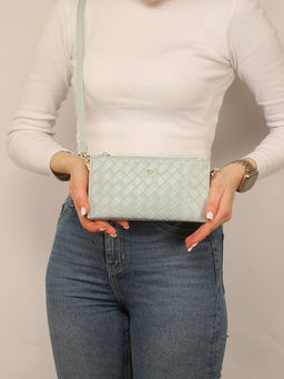 Сумка женская искусственная кожа DJ-СМ 7463-STARLIGHT BLUE, 3отд, плечевой ремень, голубой SALE 265269 - Adelia фото 9