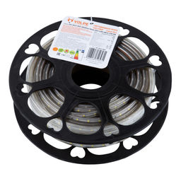 ULS-Q325 2835-60LED/m-10mm-IP67-220V-6W/m-25M-DW Светодиодная гибкая герметичная лента. Бобина 25 м. Дневной белый свет. TM Volpe.