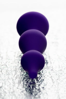 Анальная втулка ToDo by Toyfa Sholt, силикон, фиолетовый, 10 см, 3 см