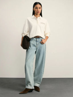 Толстовка поло из хлопка / Zarina  фото 2