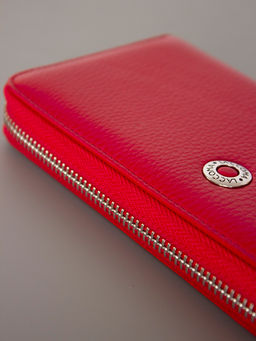 LACCOMA кошелек LA-1073-красный натуральная кожа  фото 4